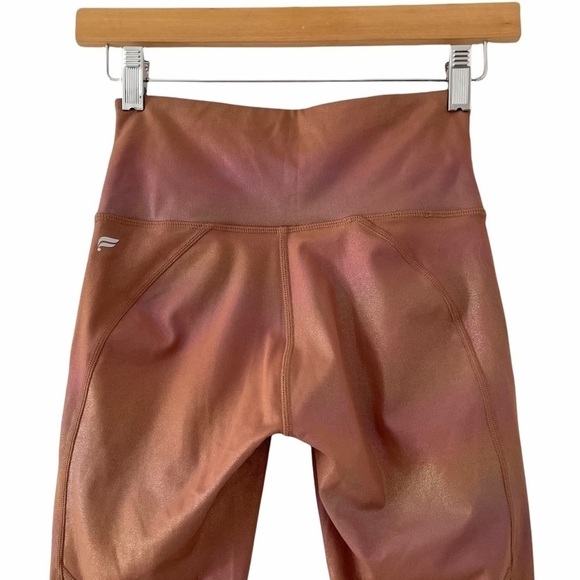 Fabletics High-Waisted Iridescent Mocha Luxe 7/8 Leggings XXS - Picture 7 of 11
